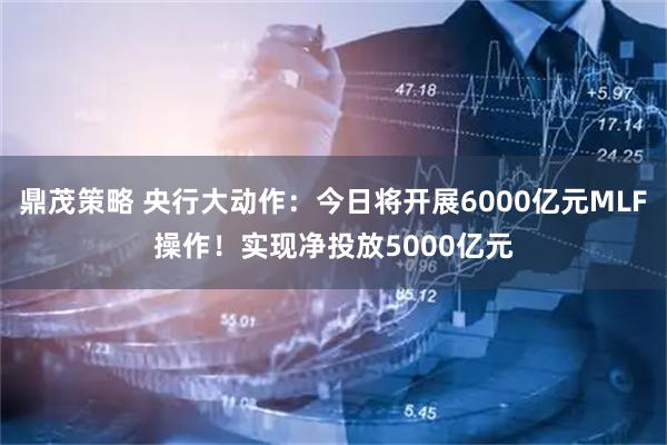 鼎茂策略 央行大动作：今日将开展6000亿元MLF操作！实现净投放5000亿元