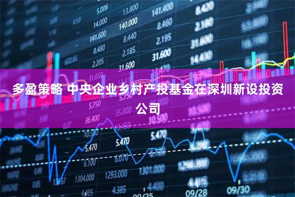 多盈策略 中央企业乡村产投基金在深圳新设投资公司