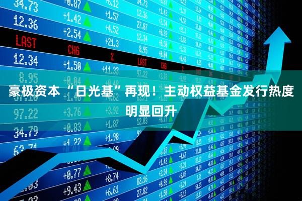 豪极资本 “日光基”再现！主动权益基金发行热度明显回升